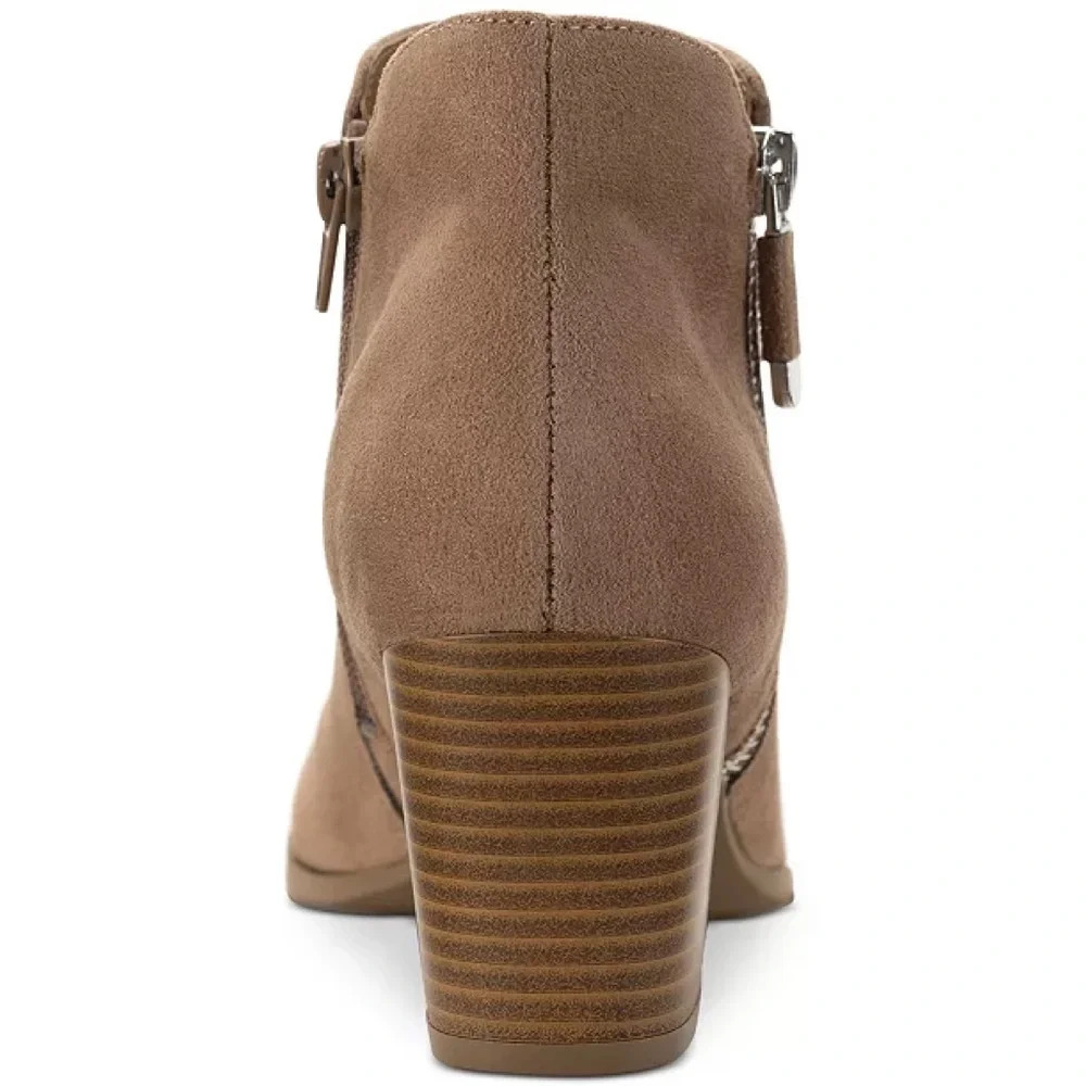 Style & Co Taupe Masrinaa Ankle Booties - Picture 3 of 5